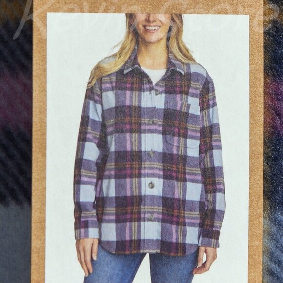 NWT Eddie Bauer Ladies' Microfleece Button-Up Shirt - Picture 6 of 7